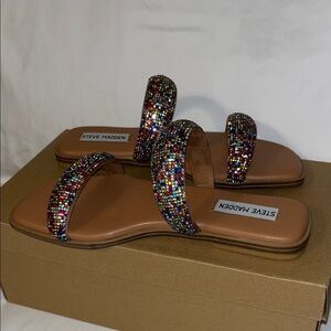 Steve Madden Glittery Multicolor Sandals